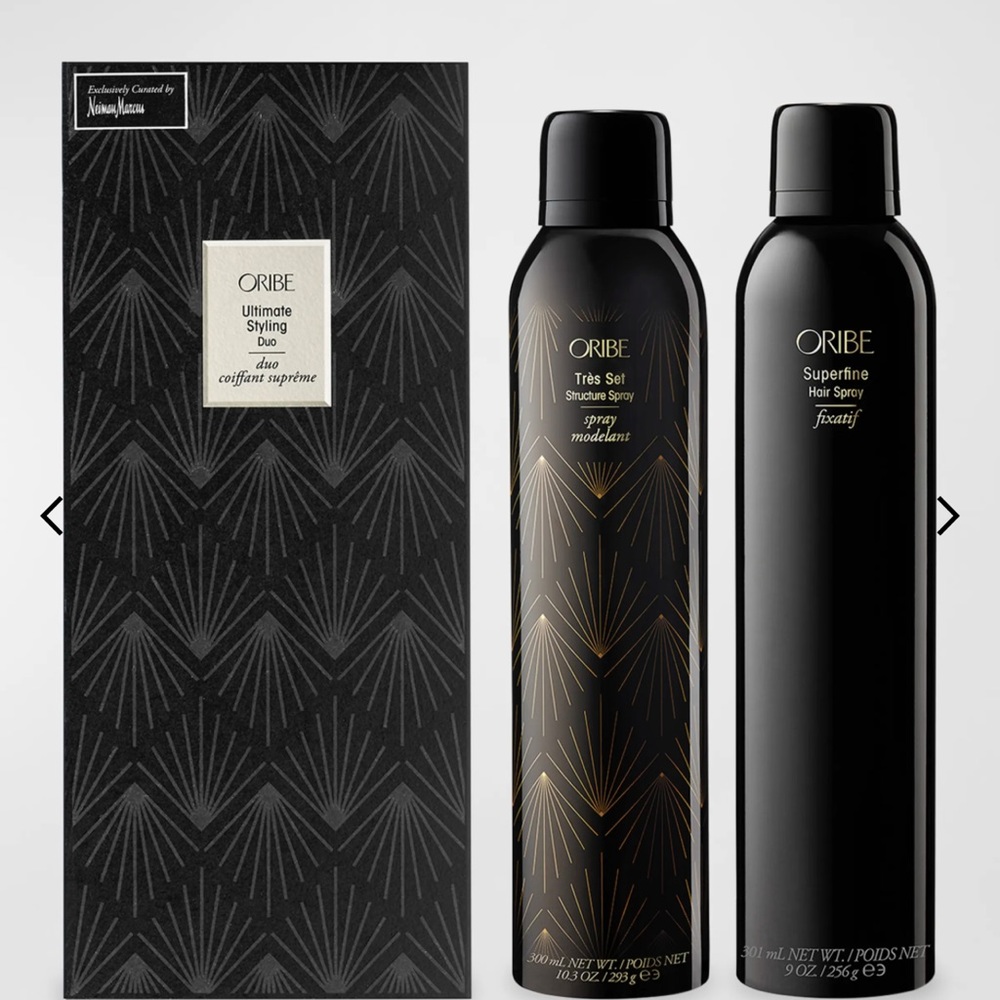 Oribe ultimate styling duo Tres Set 10.3oz and Superfine Hair Spray 9oz
